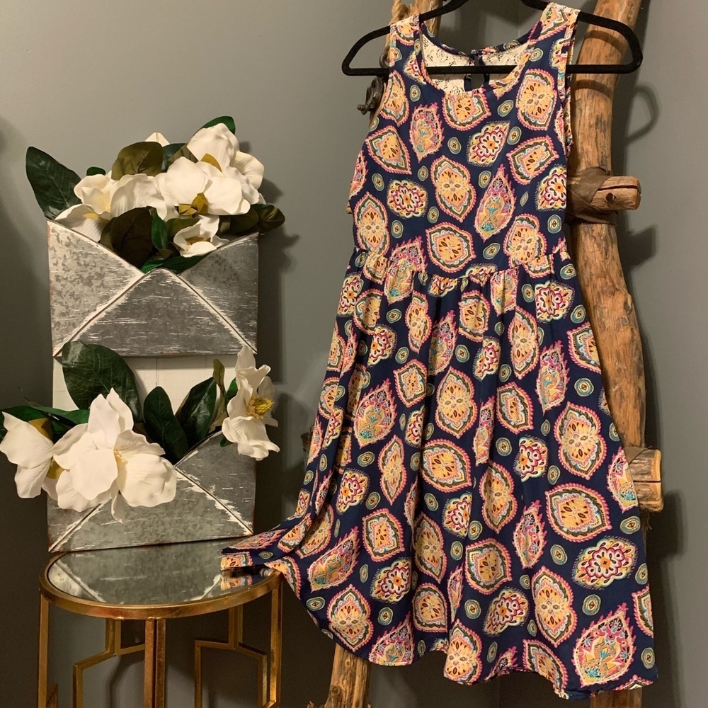 Red Camel Juniors Paisley Dress Size 5 / Small